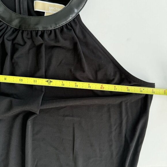 michael kors Black halter top Size Large Gold Branded Buckle - Picture 7 of 12